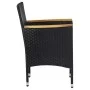 7-teiliges Garten-Ess-Set aus schwarzem synthetischem Rattan von vidaXL, Gartensets - Ref: Foro24-3070755, Preis: 643,57 €, R...