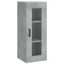 Aparador de madera contrachapada gris hormigón 34,5x34x180 cm by , Sideboards - Ref: Foro24-3199237, Price: 118,42 €, Discoun...