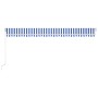 Toldo manual retráctil con LED azul y blanco 600x350 cm de vidaXL, Toldos - Ref: Foro24-3069041, Precio: 704,45 €