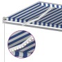 Manuell einziehbare Markise mit blauer und weißer LED 600x350 cm von vidaXL, Markisen - Ref: Foro24-3069041, Preis: 705,24 €,...