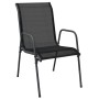 Juego de comedor para jardín 3 piezas acero y textilene negro von , Gartensets - Ref: Foro24-3200690, Preis: 166,96 €, Rabatt: %