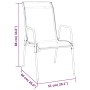 Juego de comedor para jardín 3 piezas acero y textilene negro von , Gartensets - Ref: Foro24-3200690, Preis: 166,96 €, Rabatt: %