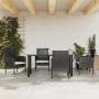 Juego de comedor de jardín 5 pzas ratán sintético y acero negro by , Garden sets - Ref: Foro24-3203316, Price: 282,23 €, Disc...