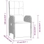 Juego de comedor de jardín 4 piezas con cojines ratán PE gris by , Garden sets - Ref: Foro24-3203508, Price: 531,90 €, Discou...