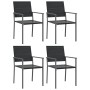 Juego de comedor para jardín 5 piezas ratán sintético y acero by , Garden sets - Ref: Foro24-3187027, Price: 291,57 €, Discou...