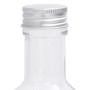 Botellas de vidrio con tapón de rosca 12 uds cuadradas 250 ml