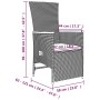 Set comedor jardín 7 pzas y cojines ratán sintético gris by , Garden sets - Ref: Foro24-3157558, Price: 803,03 €, Discount: %