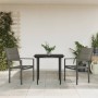 Juego de comedor para jardín 3 piezas acero y textilene negro von , Gartensets - Ref: Foro24-3200734, Preis: 195,46 €, Rabatt: %
