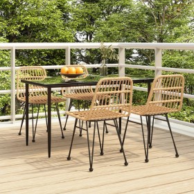 Juego de comedor de jardín 5 piezas ratán sintético by , Garden sets - Ref: Foro24-3157875, Price: 423,38 €, Discount: %