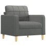 Sillón con taburete tela gris oscuro 60 cm by , Sofas - Ref: Foro24-3200994, Price: 199,21 €, Discount: %