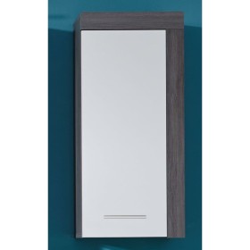Trendteam Armario de pared para baño Miami blanco y plata ahumado de , Tocadores de baño - Ref: Foro24-445398, Precio: 47,84 €