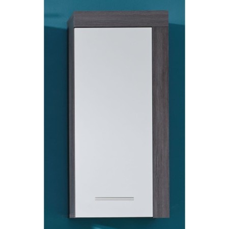 Trendteam Armario de pared para baño Miami blanco y plata ahumado by , bathroom vanities - Ref: Foro24-445398, Price: 47,84 €...