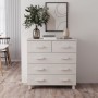 Aparador HAMAR madera maciza de pino blanca 79x40x80 cm von , Sideboards - Ref: Foro24-340421, Preis: 119,34 €, Rabatt: %
