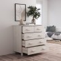 Aparador HAMAR madera maciza de pino blanca 79x40x80 cm von , Sideboards - Ref: Foro24-340421, Preis: 119,34 €, Rabatt: %