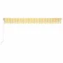 Manual retractable awning with yellow and white LED 600x350 m by vidaXL, Awnings - Ref: Foro24-3069043, Price: 702,34 €, Disc...