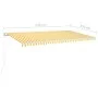 Toldo manual retráctil con LED amarillo y blanco 600x350 m de vidaXL, Toldos - Ref: Foro24-3069043, Precio: 702,28 €, Descuen...