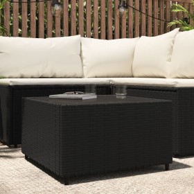 Mesa de centro jardín cuadrada ratán sintético negro 50x50x30cm by , Garden tables - Ref: Foro24-319857, Price: 64,69 €, Disc...