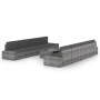 Juego muebles de jardín 9 pzas y cojines ratán sintético gris by , Garden sets - Ref: Foro24-3067176, Price: 830,44 €, Discou...