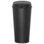 Cubo de basura doble negro 50 L de vidaXL, Cubos de la basura y papeleras - Ref: Foro24-150692, Precio: 70,36 €, Descuento: %