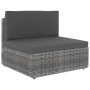 Juego muebles de jardín 6 pzas y cojines ratán sintético gris by , Garden sets - Ref: Foro24-3067181, Price: 536,36 €, Discou...