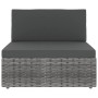 Juego muebles de jardín 6 pzas y cojines ratán sintético gris by , Garden sets - Ref: Foro24-3067181, Price: 536,36 €, Discou...
