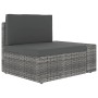 Juego muebles de jardín 6 pzas y cojines ratán sintético gris by , Garden sets - Ref: Foro24-3067181, Price: 536,36 €, Discou...