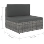 Juego muebles de jardín 6 pzas y cojines ratán sintético gris by , Garden sets - Ref: Foro24-3067181, Price: 536,36 €, Discou...