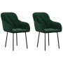 Sillas de comedor 2 unidades terciopelo verde oscuro by , dining chairs - Ref: Foro24-344847, Price: 124,56 €, Discount: %