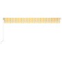 Gelb-weiße manuell einziehbare Markise 600 x 350 cm von vidaXL, Markisen - Ref: Foro24-3069038, Preis: 543,44 €, Rabatt: %