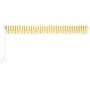 Yellow and white manual retractable awning 600x350 cm by vidaXL, Awnings - Ref: Foro24-3069038, Price: 543,69 €, Discount: %