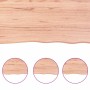 Tablero mesa madera tratada borde natural marrón 220x40x(2-4)cm by , Table tops - Ref: Foro24-363986, Price: 84,76 €, Discoun...