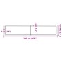 Tablero mesa madera tratada borde natural marrón 220x40x(2-4)cm by , Table tops - Ref: Foro24-363986, Price: 84,76 €, Discoun...