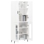 Aparador alto madera contrachapada blanco 69,5x34x180 cm by , Sideboards - Ref: Foro24-3195747, Price: 177,66 €, Discount: %