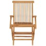 Sillas de jardín 8 uds madera maciza de teca con cojines verdes by , Garden chairs - Ref: Foro24-3072909, Price: 630,01 €, Di...