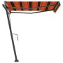 Toldo de pie automático naranja y marrón 350x250 cm by , Awnings - Ref: Foro24-3069730, Price: 488,54 €, Discount: %