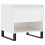 Mesa de centro madera de ingeniería blanco brillo 50x46x50 cm by , Coffee table - Ref: Foro24-830928, Price: 44,10 €, Discoun...