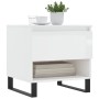Mesa de centro madera de ingeniería blanco brillo 50x46x50 cm by , Coffee table - Ref: Foro24-830928, Price: 44,10 €, Discoun...