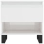 Mesa de centro madera de ingeniería blanco brillo 50x46x50 cm by , Coffee table - Ref: Foro24-830928, Price: 44,10 €, Discoun...