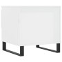 Mesa de centro madera de ingeniería blanco brillo 50x46x50 cm by , Coffee table - Ref: Foro24-830928, Price: 44,10 €, Discoun...