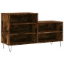 Mueble zapatero madera contrachapada roble ahumado 102x36x60 cm by , Shoe racks and shoe organizers - Ref: Foro24-831393, Pri...