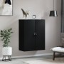 Armario de pared madera de ingeniería negro 69,5x34x90 cm de , Aparadores - Ref: Foro24-834979, Precio: 89,49 €, Descuento: %
