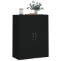 Armario de pared madera de ingeniería negro 69,5x34x90 cm de , Aparadores - Ref: Foro24-834979, Precio: 89,49 €, Descuento: %