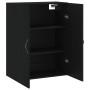 Armario de pared madera de ingeniería negro 69,5x34x90 cm de , Aparadores - Ref: Foro24-834979, Precio: 89,49 €, Descuento: %