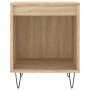 Mesita de noche madera de ingeniería roble Sonoma 40x35x50 cm
