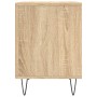 Mesita de noche madera de ingeniería roble Sonoma 40x35x50 cm by , Nightstands - Ref: Foro24-830722, Price: 36,53 €, Discount: %