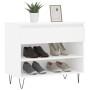 Mueble zapatero madera contrachapada blanco 70x36x60 cm de , Zapateros y organizadores de calzado - Ref: Foro24-831436, Preci...