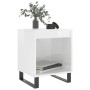 Mesita de noche madera de ingeniería blanco brillo 40x35x50 cm by , Nightstands - Ref: Foro24-830736, Price: 31,31 €, Discoun...