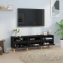 Mueble de TV madera contrachapada negro 150x30x44,5 cm von , TV-Möbel - Ref: Foro24-831910, Preis: 104,76 €, Rabatt: %