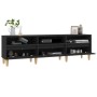 Mueble de TV madera contrachapada negro 150x30x44,5 cm von , TV-Möbel - Ref: Foro24-831910, Preis: 104,76 €, Rabatt: %
