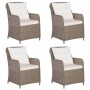 Juego de comedor de jardín 5 piezas con cojines marrón von , Gartensets - Ref: Foro24-3099554, Preis: 696,71 €, Rabatt: %